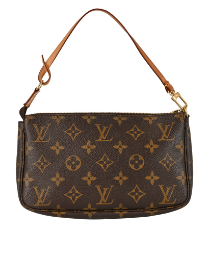 Pochette Accessoire, £495, Handbags, Brown, Canvas, Front view